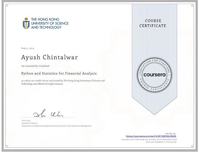 Python and Statistics for Financial Analysis